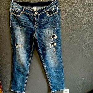 Maurice’s distressed relaxed jeans